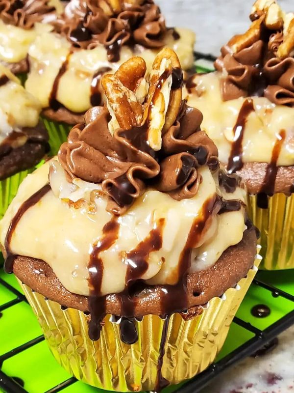 German Chocolate Cupcakes