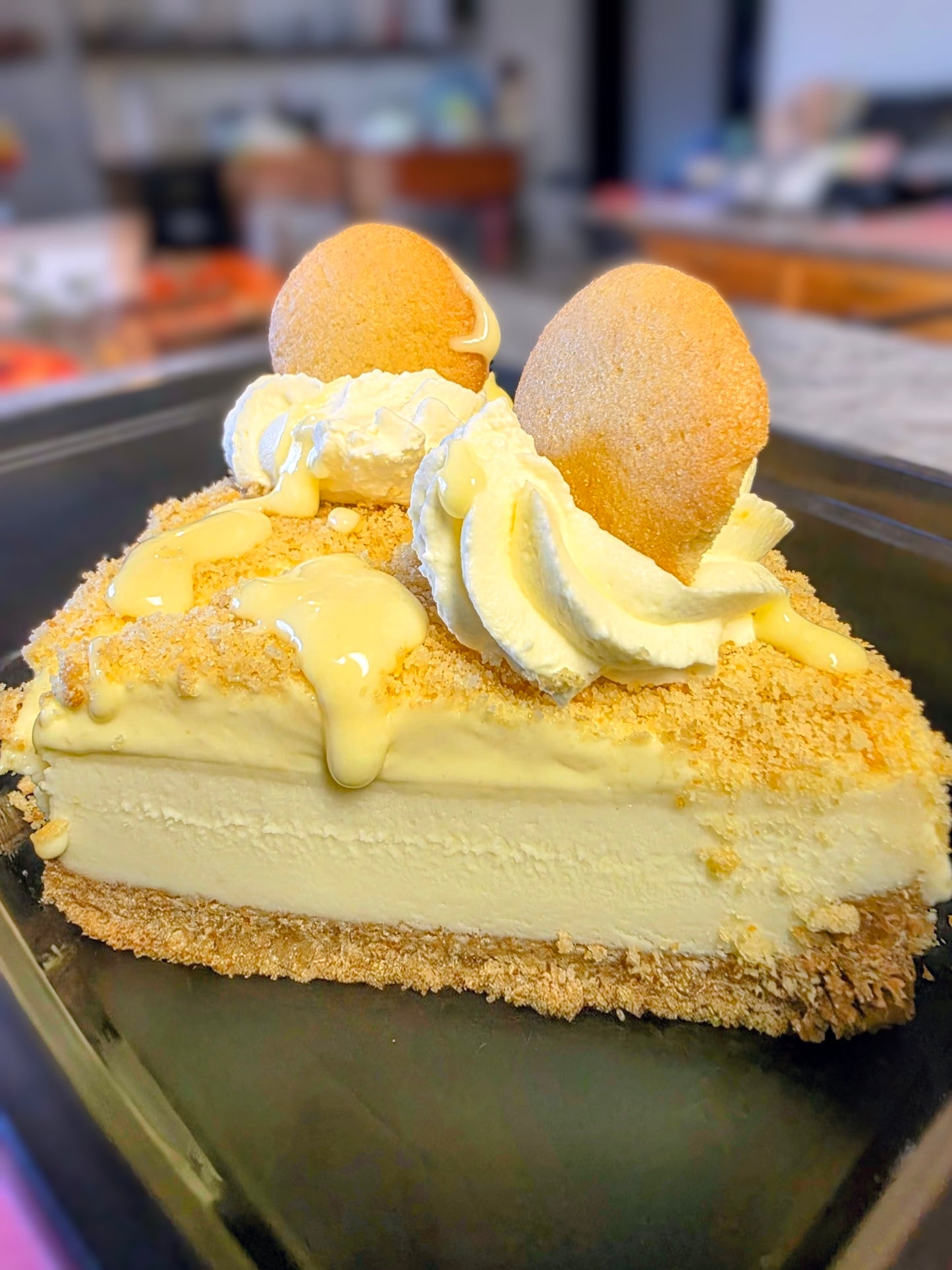 Banana Pudding Cheesecake Slice