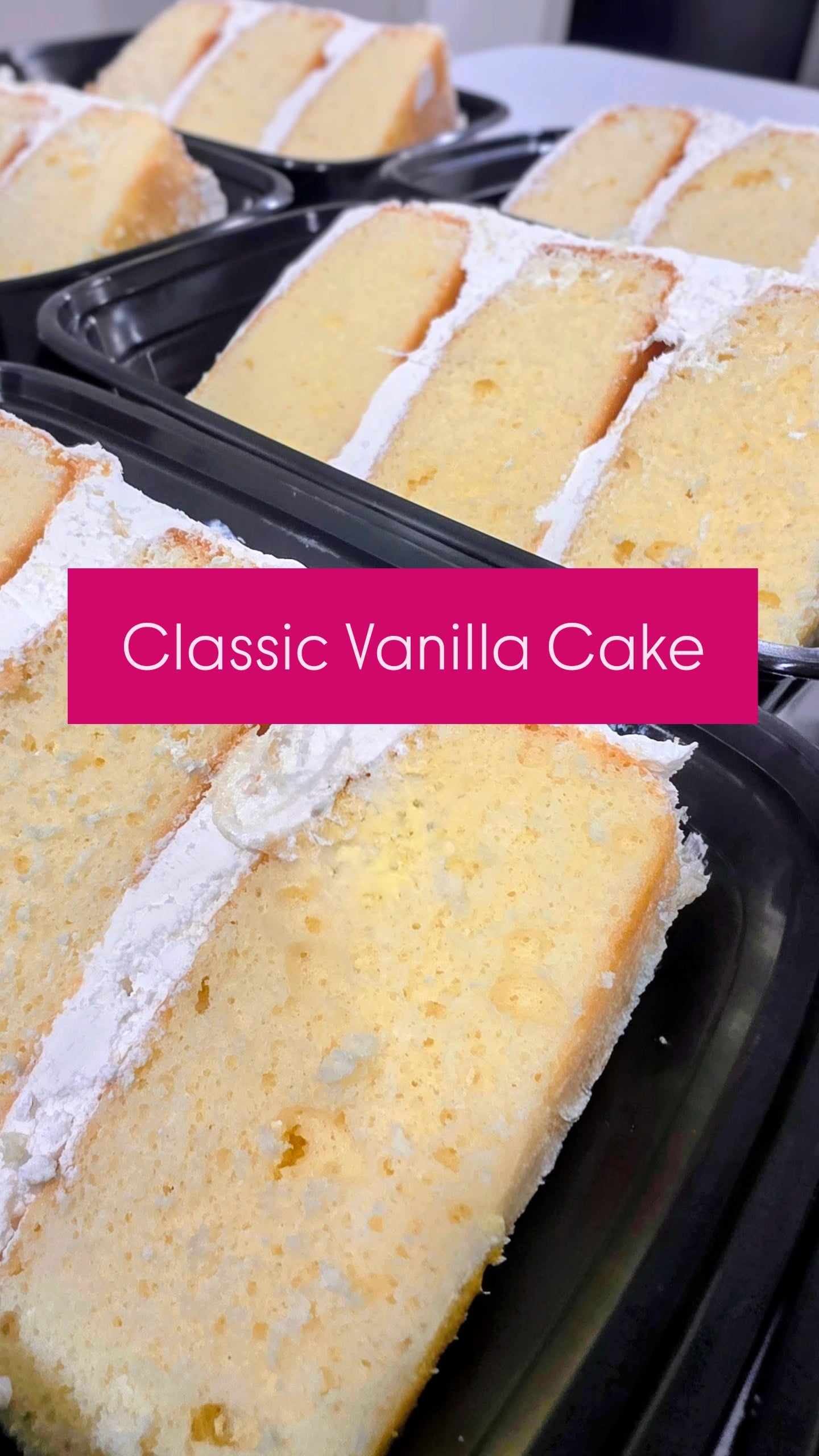 Vanilla Cake Slices
