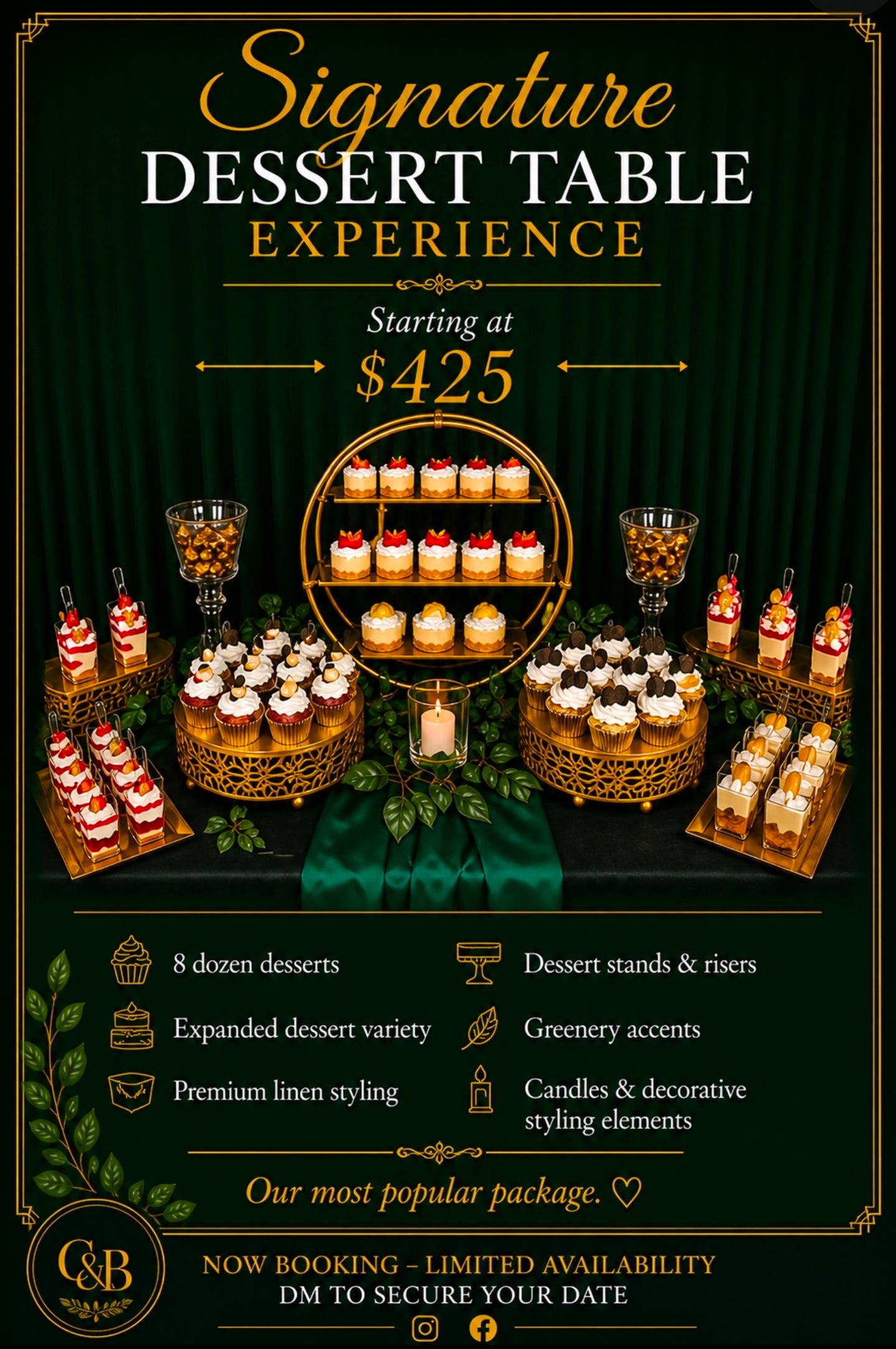 Signature Dessert Table Experience