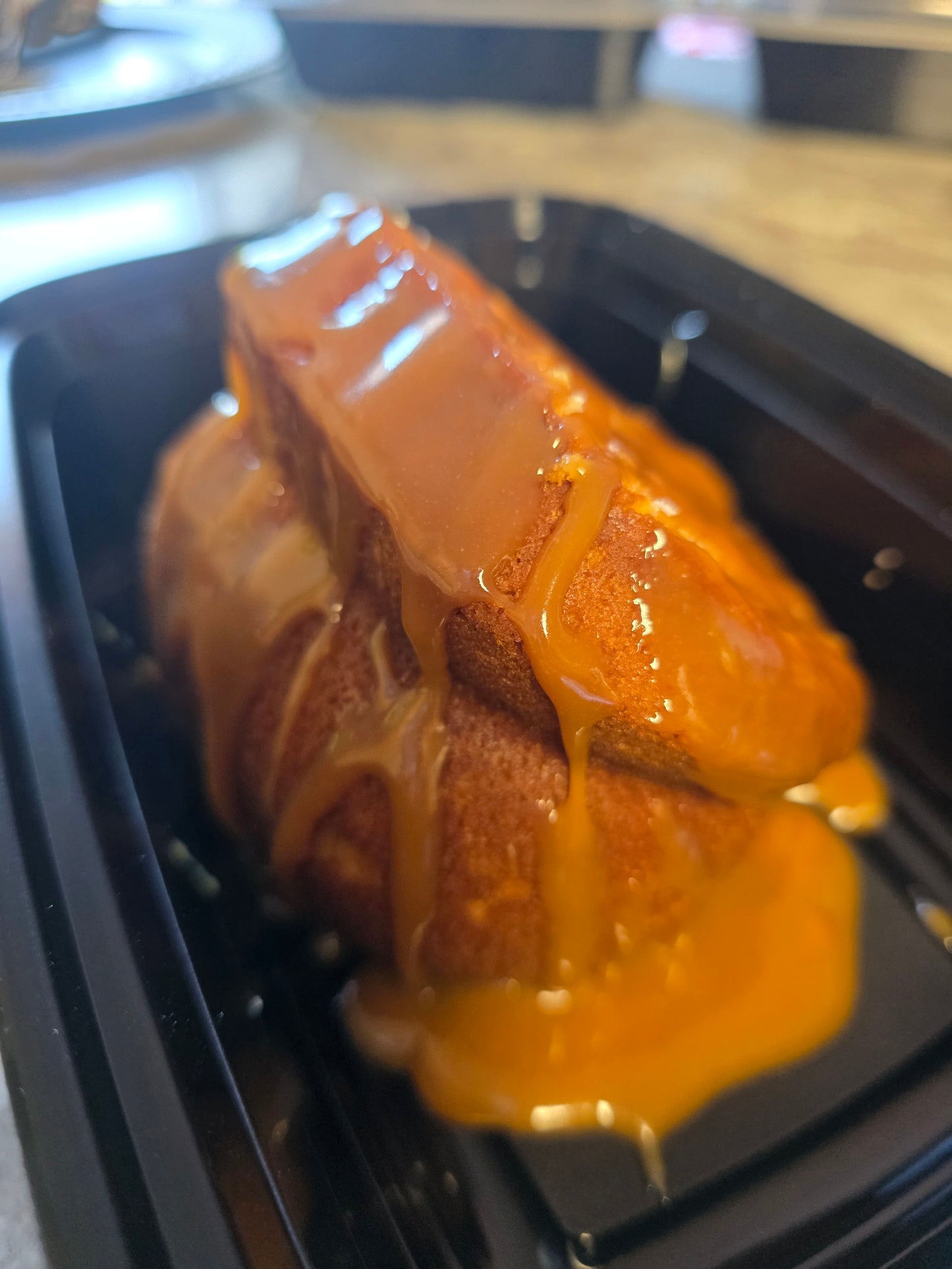 Caramel Poundcake Slice