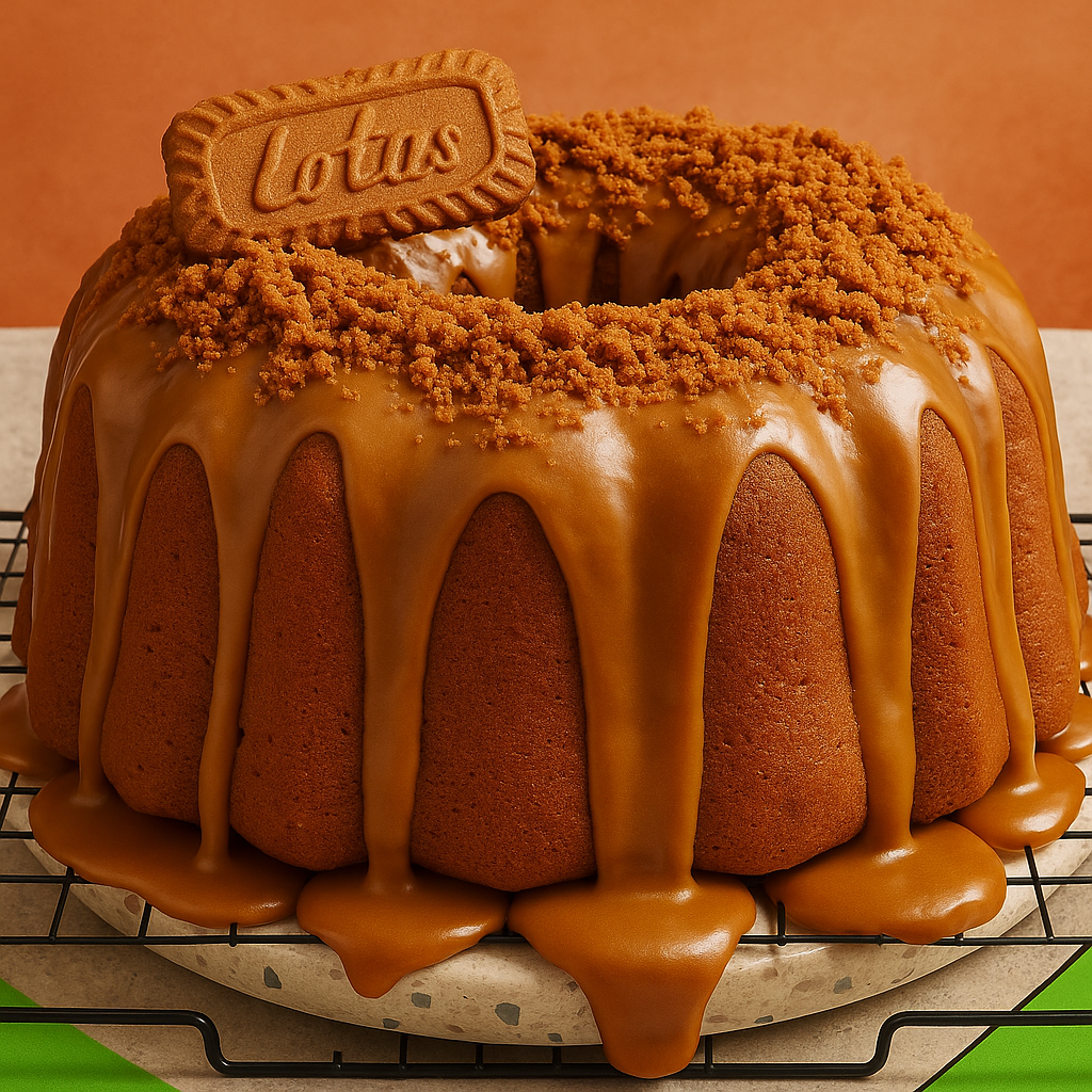 Biscoff Cookie Butter Poundcake Slice