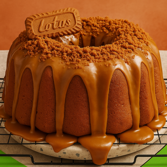 Biscoff Cookie Butter Poundcake Slice