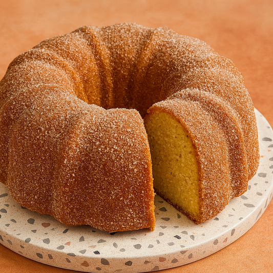 Apple Cider Doughnut Poundcake Slices