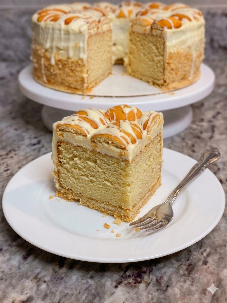 Banana Pudding Pound Cake Slices