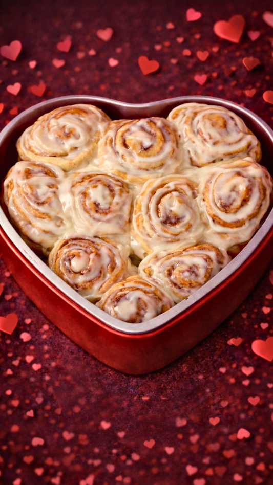 Cinnamon Roll Heart