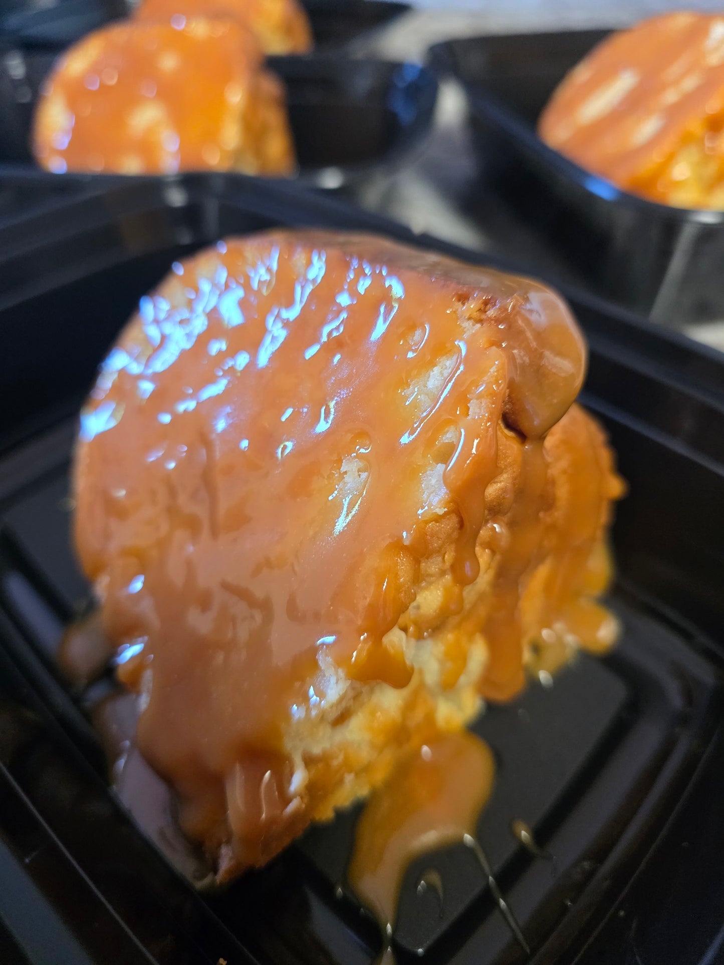 Caramel Poundcake Slice